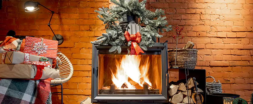Travis Industries Linear Gas Fireplace Installation in North Ridgeville, Ohio