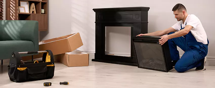 Old Rusted Metal Fireplace Repair And Replacement in North Ridgeville, OH